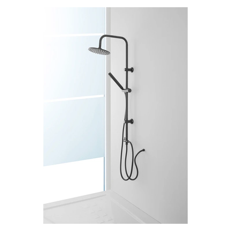 Colonna doccia Feridras Platinum 105 cm nero opaco