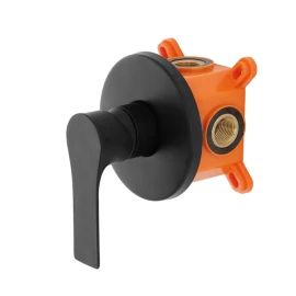 Miscelatore doccia incasso Feridras Flat nero opaco