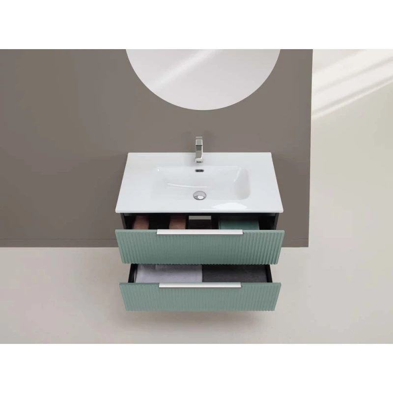 Composizione bagno Burano Feridras 80 cm verde