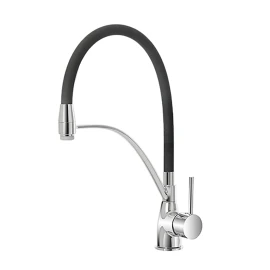 Miscelatore lavello Feridras Kitchen cromato con canna silicone