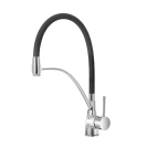 Miscelatore lavello Feridras Kitchen cromato con canna silicone