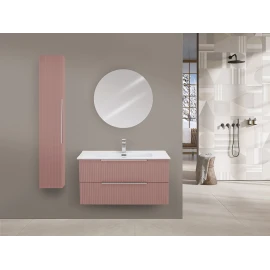 Mobile bagno Feridras Burano 100 cm rosa cannettato