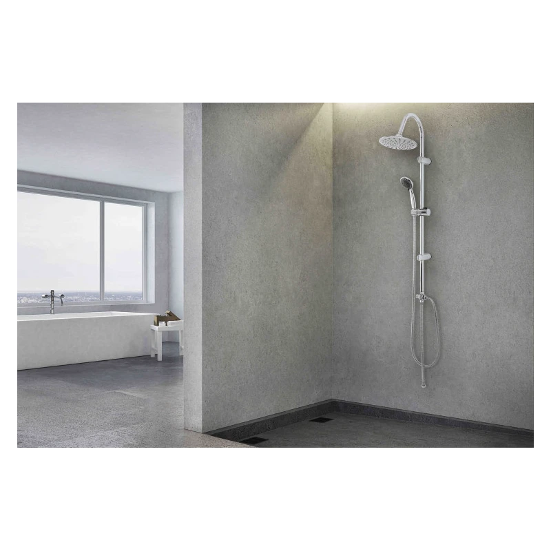 Colonna doccia Feridras Platinum cromata 102 cm