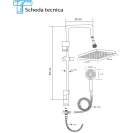 Colonna doccia Feridras Platinum H93 cromata