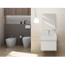 Mobile bagno Kira Feridras 50 cm bianco con consolle