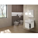 Mobile bagno Kira Feridras 50 cm bianco con consolle