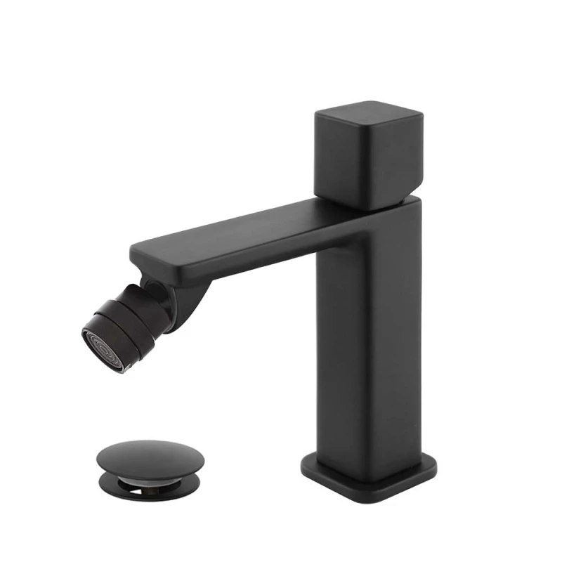 Miscelatore bidet Feridras Lotus nero opaco