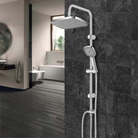 Colonna doccia Feridras Platinum 93 cm cromata con soffione