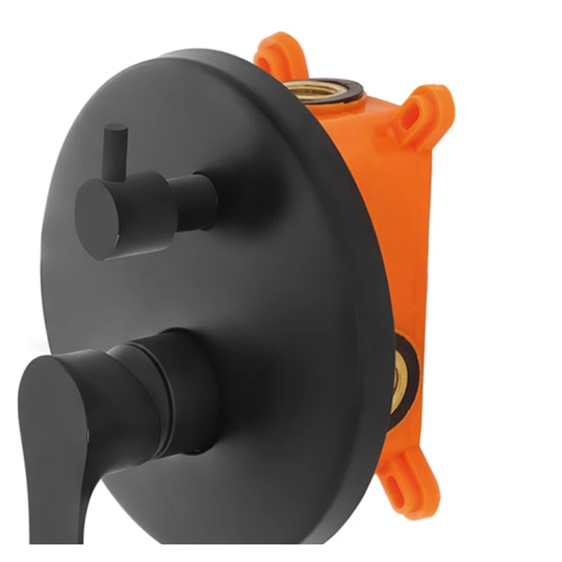 Miscelatore doccia incasso Feridras Flat nero opaco