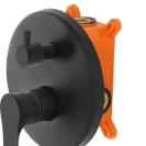 Miscelatore doccia incasso Feridras Flat nero opaco