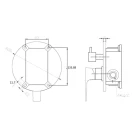 Miscelatore doccia incasso Feridras Flat nero opaco