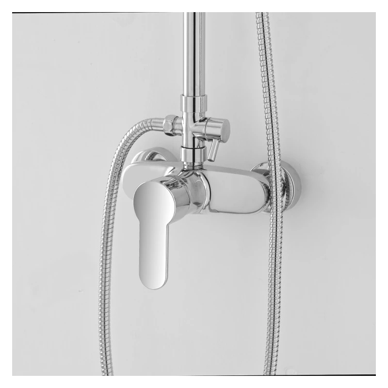 Colonna doccia Feridras Platinum cromata con soffione Ø21 cm