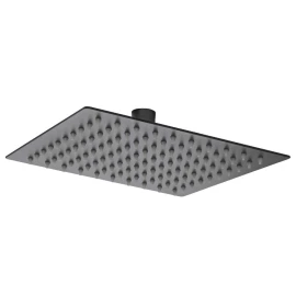Soffione doccia Feridras Platinum nero opaco 30x20
