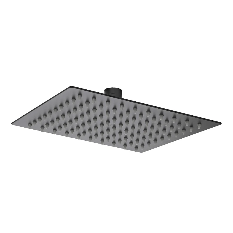 Soffione doccia Feridras Platinum nero opaco 30x20