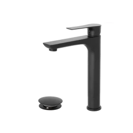 Miscelatore lavabo alto Feridras Flat nero opaco