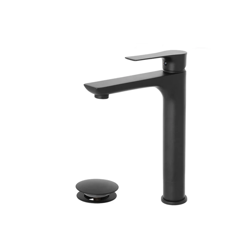 Miscelatore lavabo alto Feridras Flat nero opaco