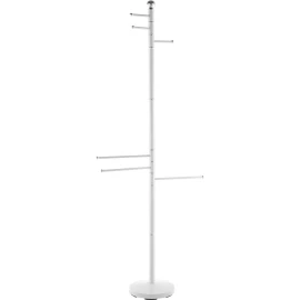 Piantana Feridras 177 cm cromata e bianca