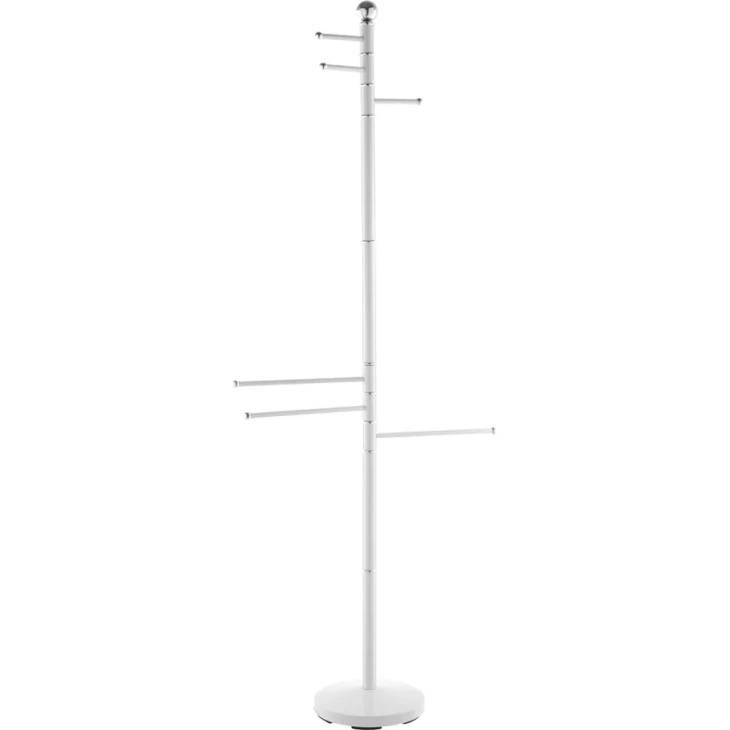 Piantana Feridras 177 cm cromata e bianca