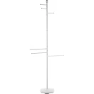 Piantana Feridras 177 cm cromata e bianca