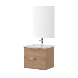 Mobile bagno Rialto Feridras 80 cm sospeso rovere