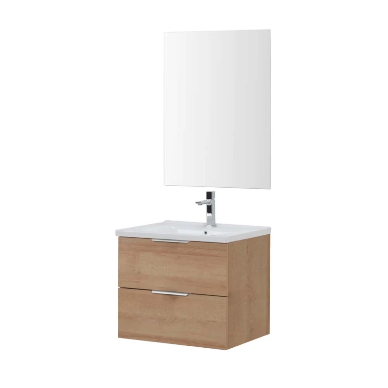 Mobile bagno Rialto Feridras 80 cm sospeso rovere