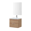 Mobile bagno Rialto Feridras 80 cm sospeso rovere
