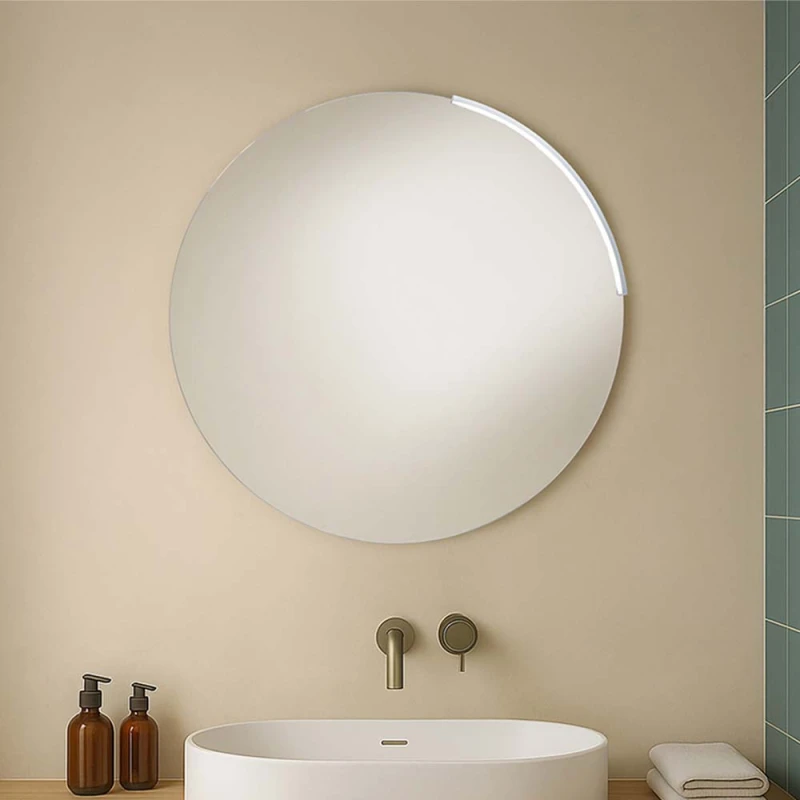 Specchio tondo Feridras Luce 80 cm con lampada