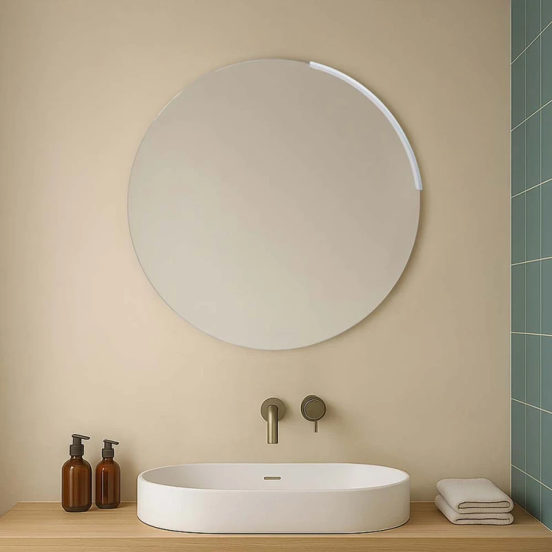 Specchio tondo Feridras Luce 80 cm con lampada