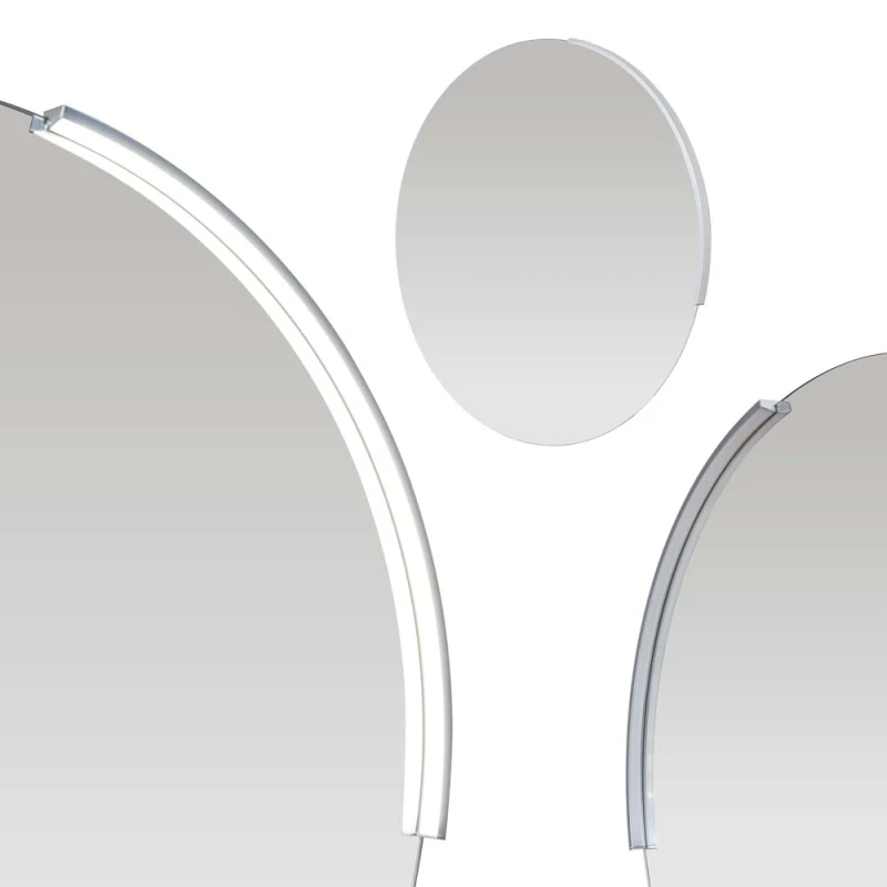 Specchio tondo Feridras Luce 80 cm con lampada