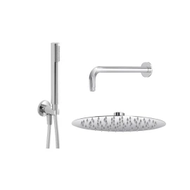 Set doccia Feridras Platinum cromato con soffione 20 cm