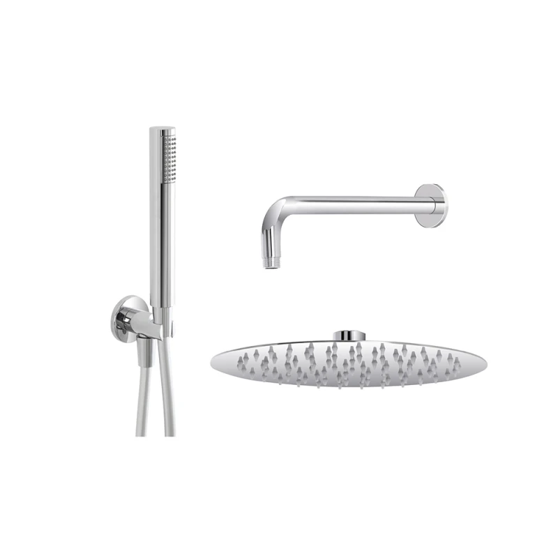 Set doccia Feridras Platinum cromato con soffione 20 cm