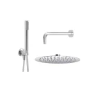 Set doccia Feridras Platinum cromato con soffione 20 cm