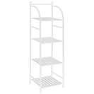 Scaffale Feridras 4 ripiani in metallo bianco salvaspazio