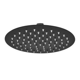 Soffione Platinum Feridras 30 cm nero opaco