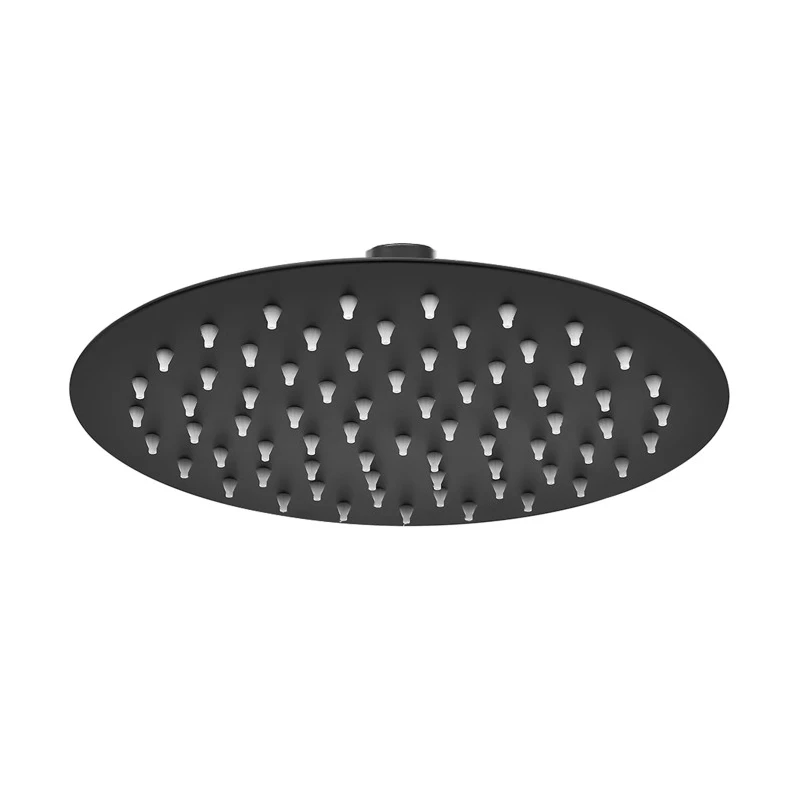 Soffione Platinum Feridras 30 cm nero opaco