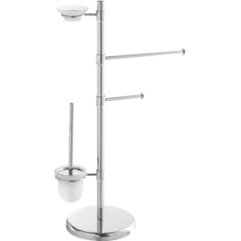 Piantana Feridras 84 cm cromata per accessori bagno
