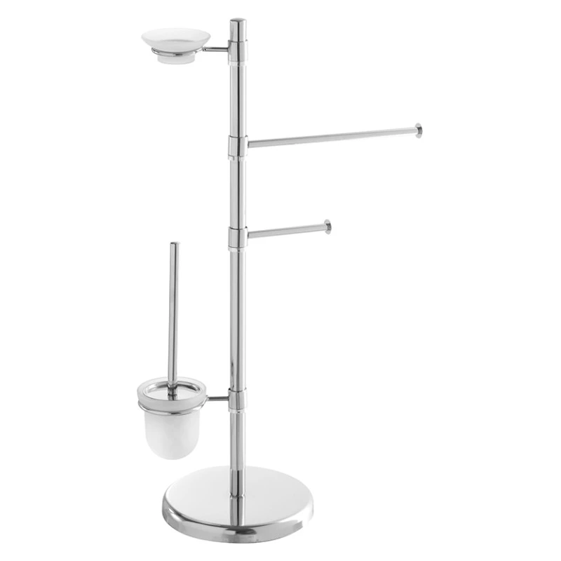 Piantana Feridras 84 cm cromata per accessori bagno