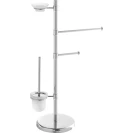 Piantana Feridras 84 cm cromata per accessori bagno