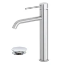 Miscelatore lavabo alto Feridras Nuego in acciaio inox