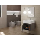Feridras Kira 50 cm sospeso roccia con consolle in ceramica