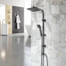 Colonna doccia Feridras Platinum nero opaco