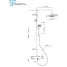 Colonna doccia Feridras Platinum H85 cromata