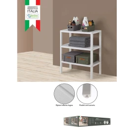 Scaffale Woody Feridras 3 ripiani effetto legno