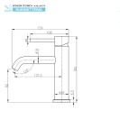 Miscelatore Lavabo Feridras Nuego in acciaio inox