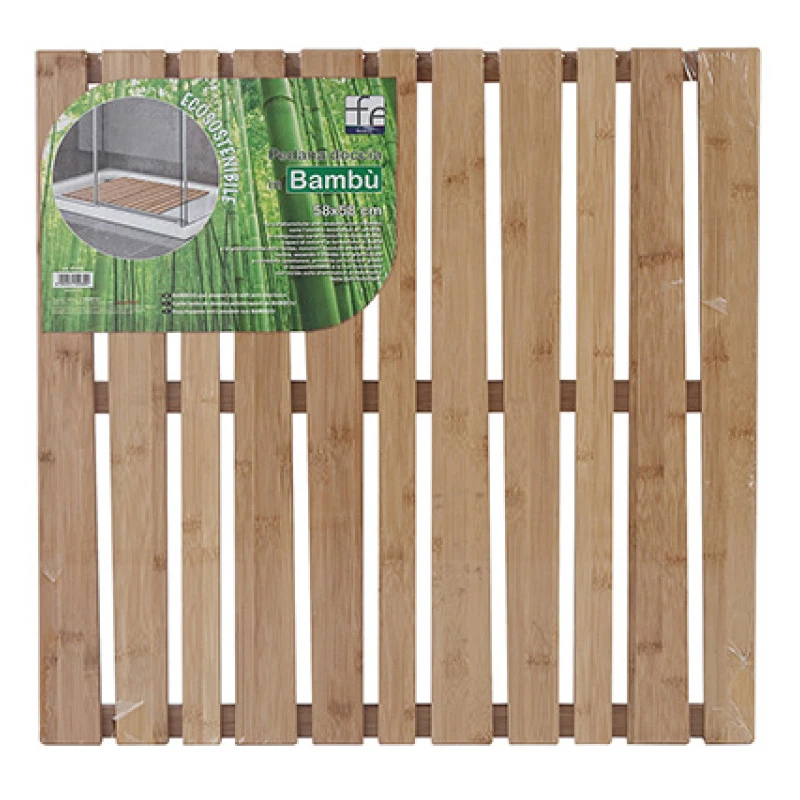 Pedana doccia Bambu' Feridras in bambù 58 x 58 cm