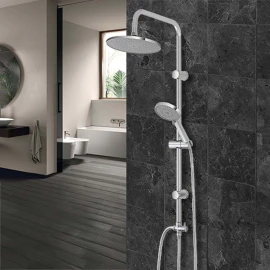 Colonna doccia Feridras Platinum cromata 93 cm