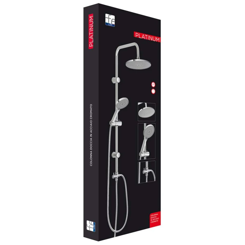 Colonna doccia Feridras Platinum cromata 93 cm