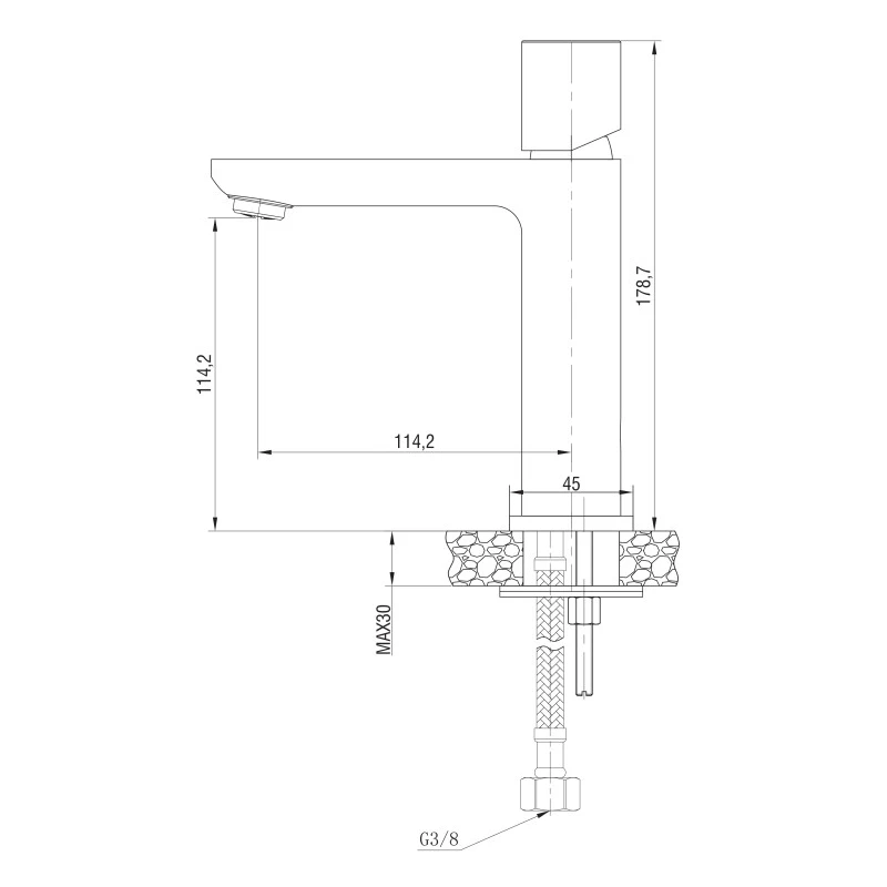 Miscelatore lavabo Feridras Lotus cromato