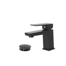 Miscelatore lavabo Feridras Quatra in nero opaco