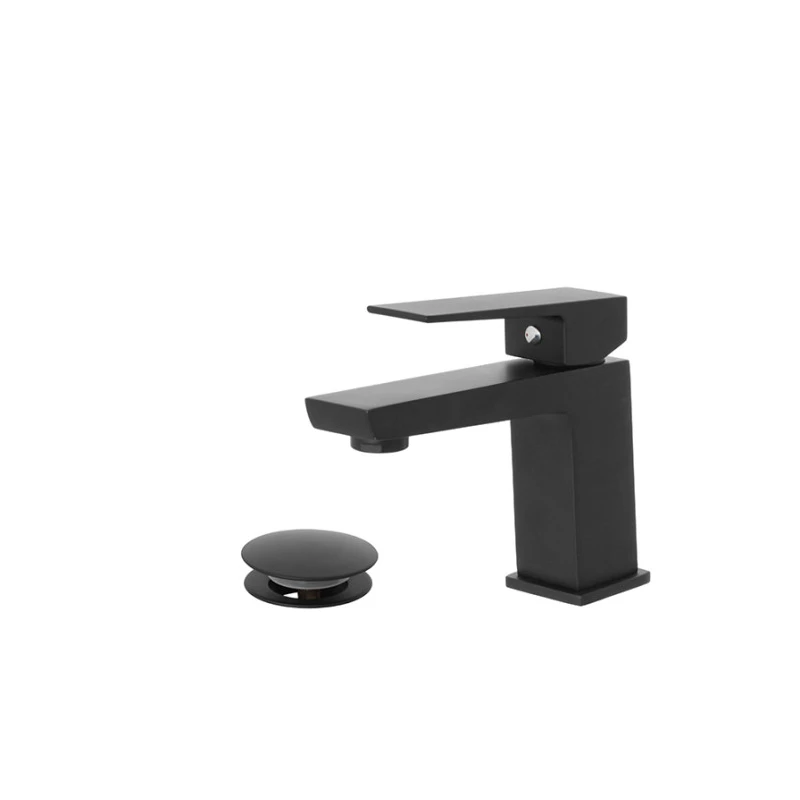 Miscelatore lavabo Feridras Quatra in nero opaco